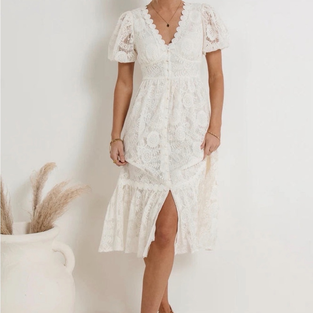 NWT bohme Rowan White Lace Dress
